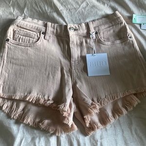Pistola fray hem short light pink size 6